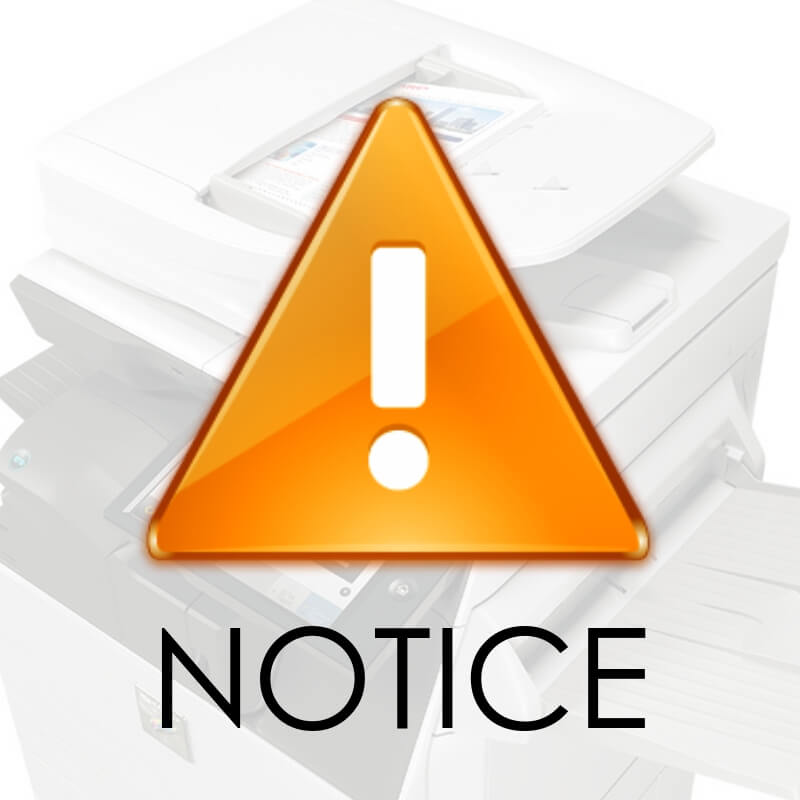 Notice potential scan to email issues com pro