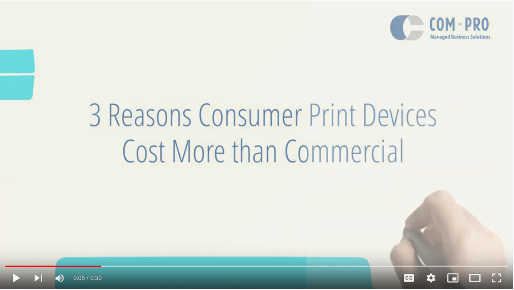 3 Reasons Consumer Print Devices Cost More than Commercial