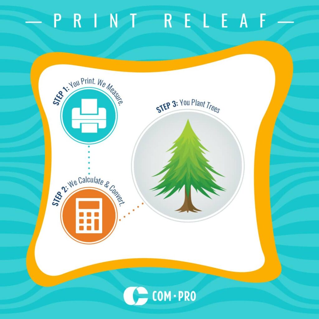 Com Pro's Sustainability Program in Partnership with PrintReleaf