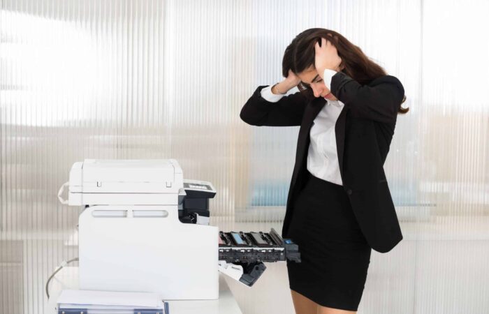 full paper tray and the machine tells you "Paper Empty"